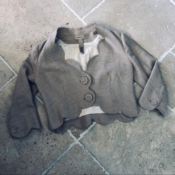 Anthropologie Jackets & Blazers - SALE Anthropologie Elevenses Cotton Crop Blazer